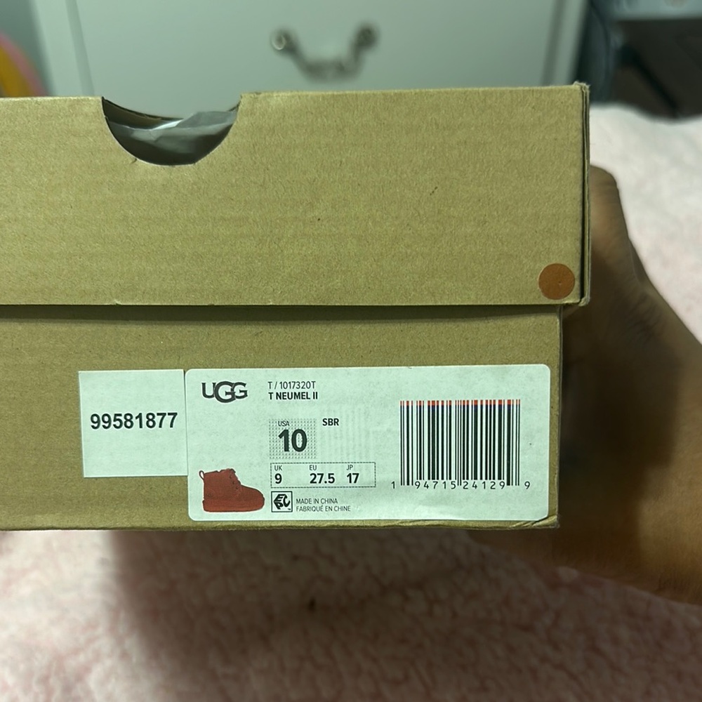 UGG Red Neumel Boots Size 10